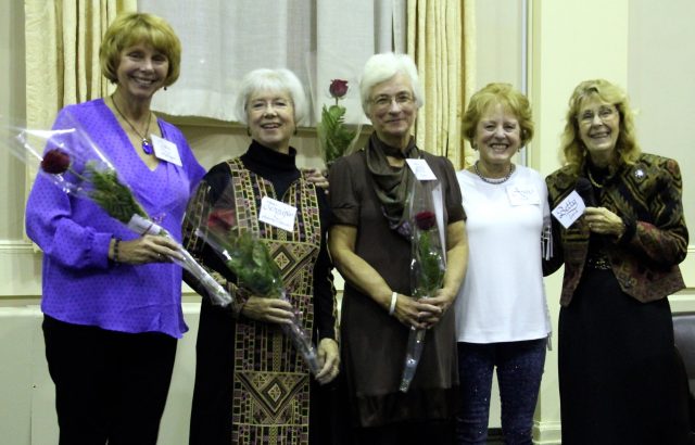 WTB Presidents (left to right:) Gay Montague, Jennifer Crittenden, Joy Pople, Ann Port, Betty Lamb
