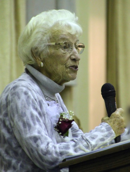 Keynote speaker, Ruth Colvin, founder of ProLiteracy Worldwide