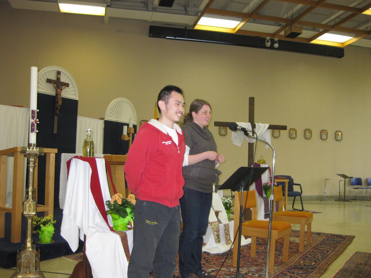 St. Thomas More Campus Ministry - Ronnie Liou and Maggie Byrnes