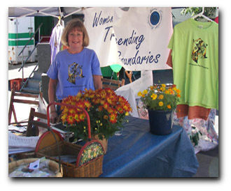A booth at the Westcott Street Fair