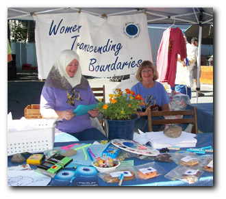 A booth at the Westcott Street Fair