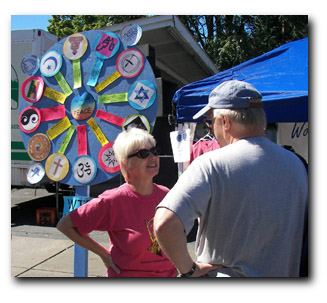 A booth at the Westcott Street Fair