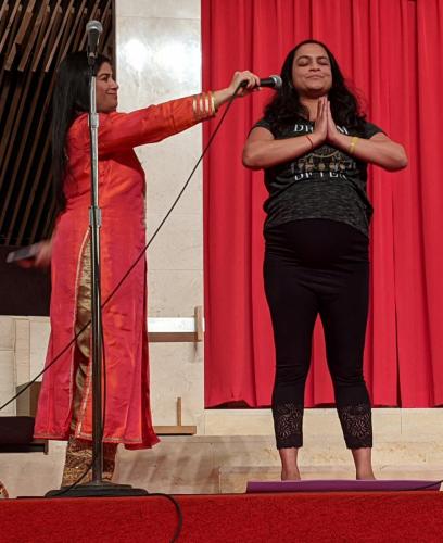 Hindu Students Association Syracuse University - yoga demonstration
